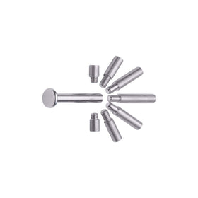 Charles Leonard Aluminum Screw Posts, 0.75 Inch Post Length, Silver, 100-Pack (3705L)