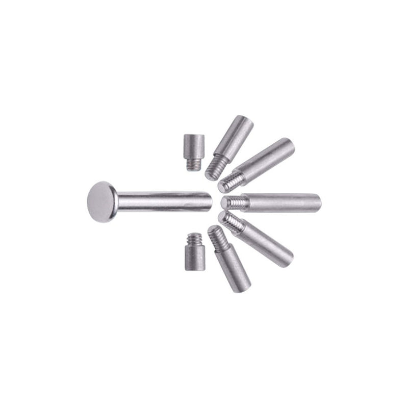 Charles Leonard Aluminum Screw Posts, 0.75 Inch Post Length, Silver, 100-Pack (3705L)
