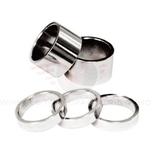 Wheels Manufacturing 1-1/8-Inch Spacer (Silver/ 2.5mm, Bag of 10)