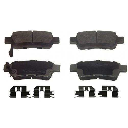 Wagner ThermoQuiet PD1088 Ceramic Disc Pad Set With Installation Hardware, Rear