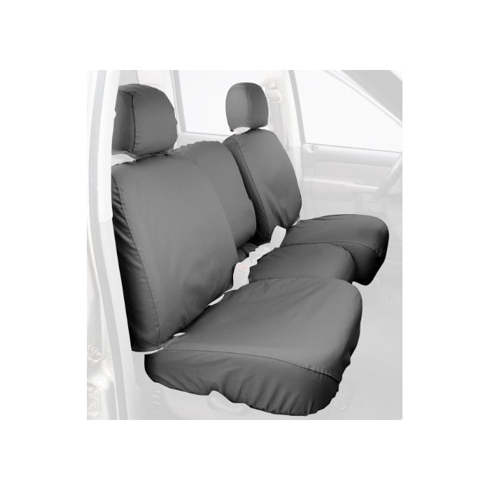 Covercraft SS3375PCGY Custom-Fit Front Bench SeatSaver Seat Covers - Polycotton Fabric, Grey
