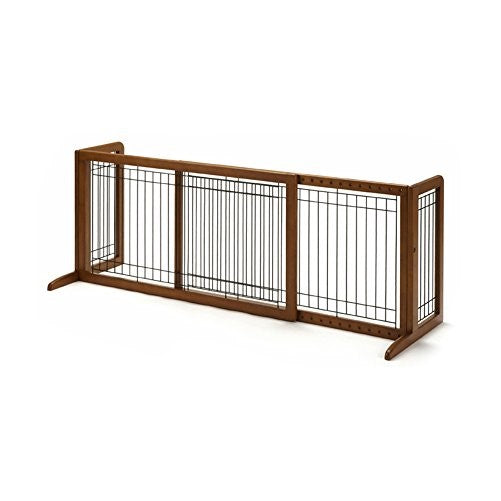 Richell 94135 Freestanding Pet Gate with Autumn Matte Finish, Small