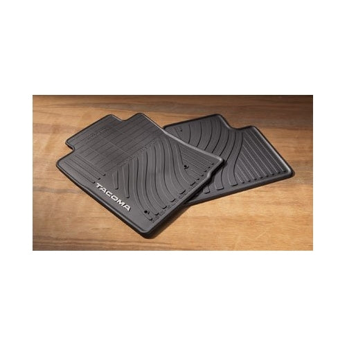 Genuine Toyota Rubber All Weather Floor Mats for 2008-2011 Tacoma Double Cab-New, OEM