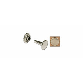 Tandy Leather Double Cap Rivets Small Nickel 100/pk 1371-12