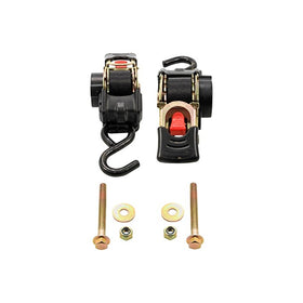 Camco 50032 Retractable Transom Tie Down Strap (1” Width, 5.5', Bolt-On)