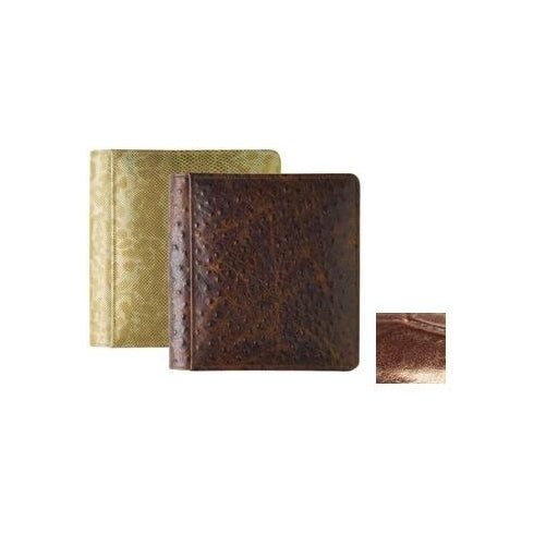 NILE BROWN #103 crocodile print leather 1-up 5x7 album by Raika - 5x7