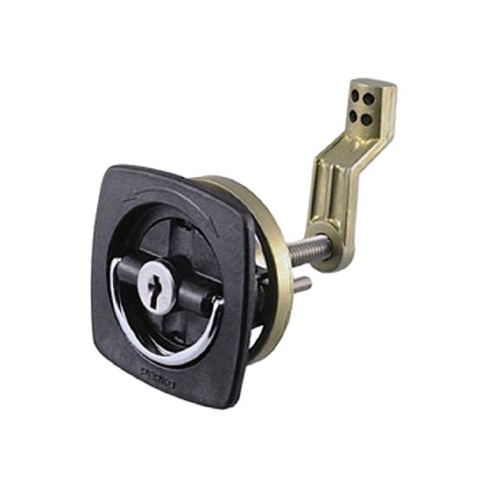 Perko 0931DP1BLK Black Marine Hatch Flush Lock with Latch