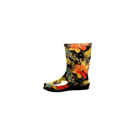 Sloggers 5002BK07 Size 7 Midsummer Black Women's Tall Rain & Garden Boot