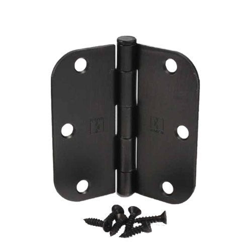 (Pack of 30) Hager 3 1/2 Inch Oil Rubbed Bronze Door Hinges with 5/8" Radius Corners