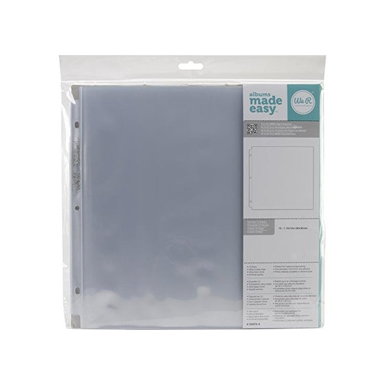 12 x 12-inch 3-Ring Album Page Protectors by We R Memory Keepers, 10 pack