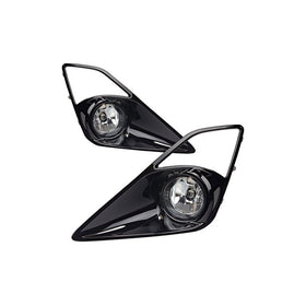 Winjet WJ30-0339-09 Clear Lens Fog Light Kit (Scion FRS Wiring Kit and Bezel Included)