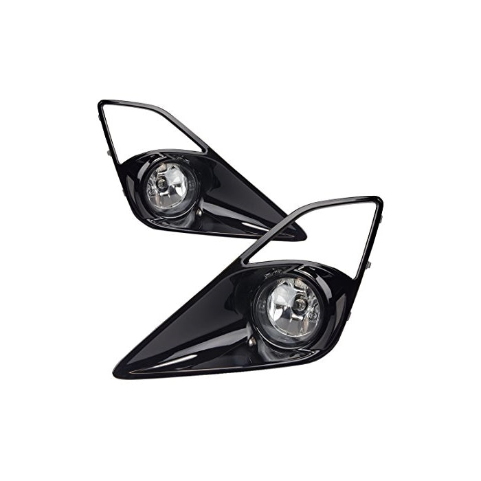 Winjet WJ30-0339-09 Clear Lens Fog Light Kit (Scion FRS Wiring Kit and Bezel Included)