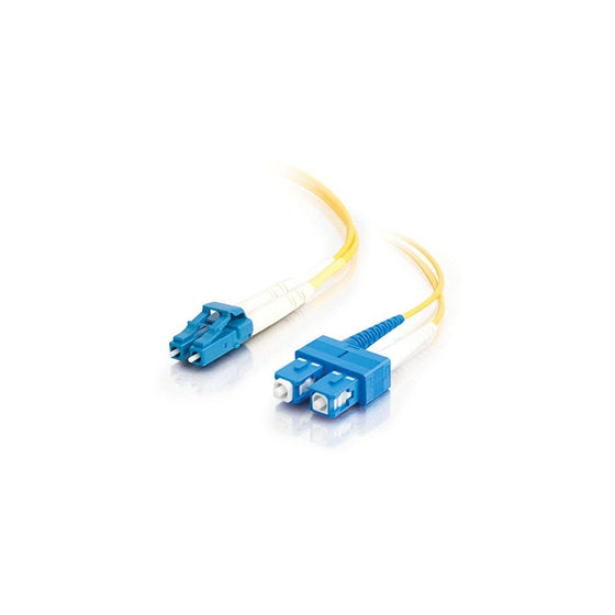 C2G/Cables to Go 37468 LC/SC Duplex 9/125 Single-Mode Fiber Patch Cable (6 Meter, Yellow)