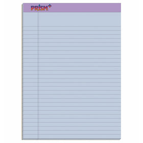 TOPS Prism Plus 100% Recycled Legal Pad, 8-1/2 x 11-3/4 Inches, Perforated, Orchid, Legal/Wide Rule, 50 Sheets per Pad, 12 Pads per Pack (63140)