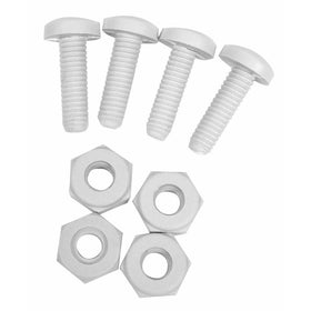 Custom Accessories 93332 White Nylon License Plate Fastener
