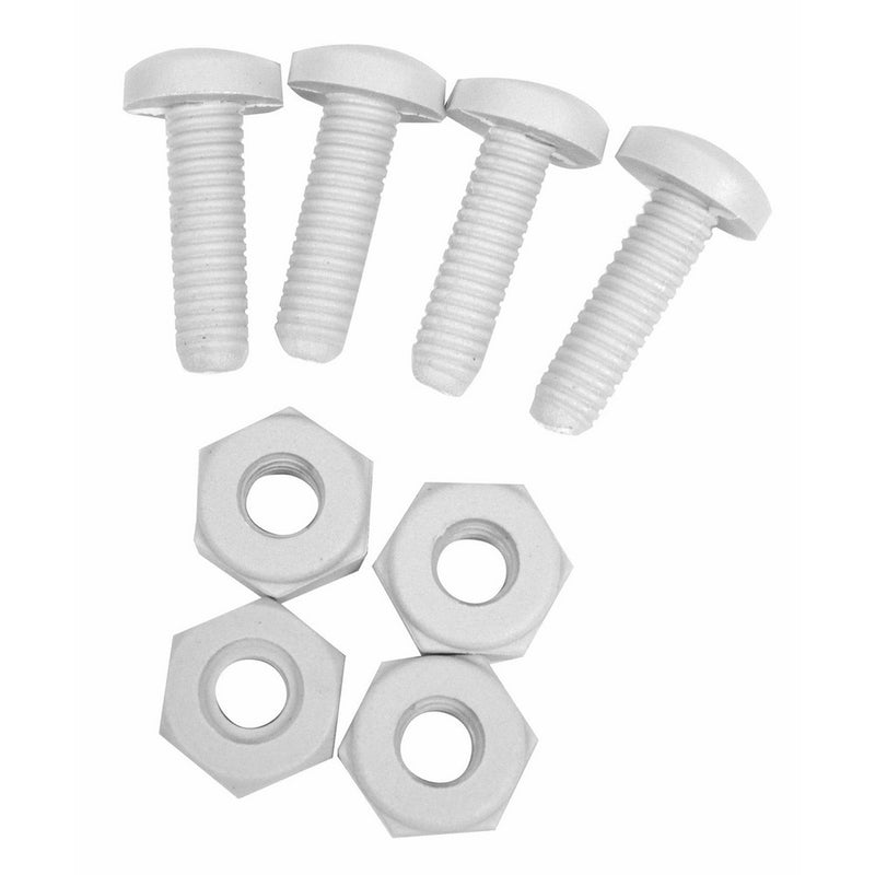 Custom Accessories 93332 White Nylon License Plate Fastener