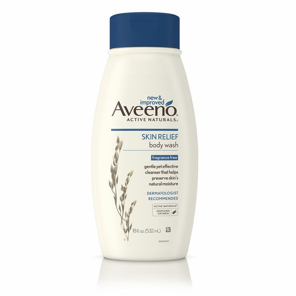 Aveeno Active Naturals Skin Relief Body Wash, Fragrance Free, 18 Fl. Oz