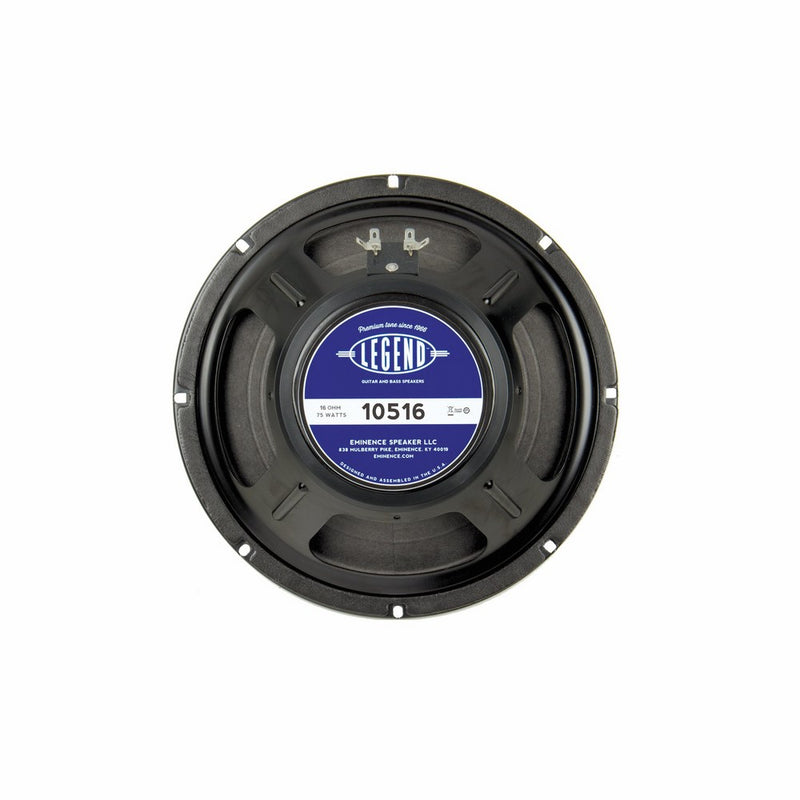 Eminence Legend Guitar Legend 10516 10" Guitar Speaker, 75 Watts at 16 Ohms