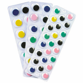 Creativity Street Peel & Stick Wiggle Eyes Assorted Sizes, Painted, 125-Piece (343807)