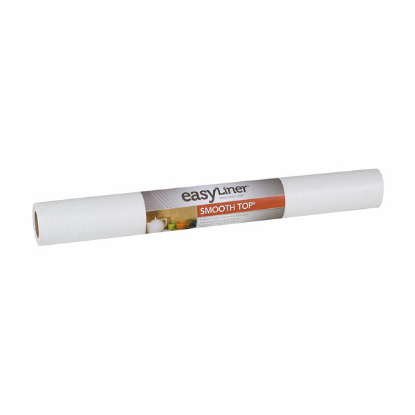 Duck Brand 530360 Smooth Top Easy Liner Non-Adhesive Shelf Liner, 20-Inch x 6-Feet, White