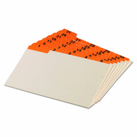 Oxford 05832 Laminated Tab Index Card Guides, Daily, 1/5 Tab, Manila, 5 x 8 (Set of 31)