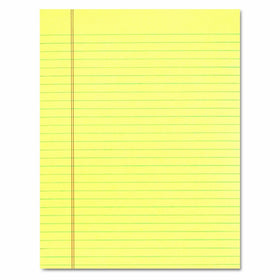 TOPS 7522 The Legal Pad Glue Top Pads, Legal/Wide, 8 1/2 x 11, Canary, 50 Sheets (Pack of 12)