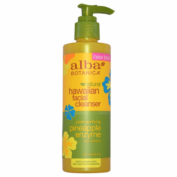 Alba Botanica Hawaiian, Pineapple Enzyme Facial Cleanser, 8 Ounce