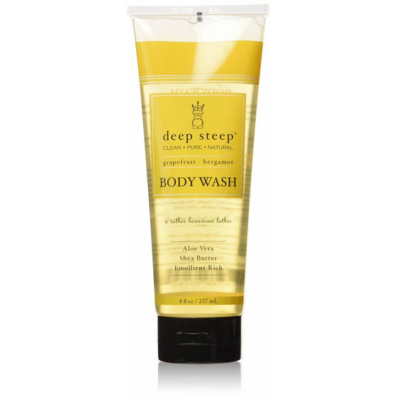 Deep Steep Body Wash, Grapefruit Bergamot, 8 Ounces