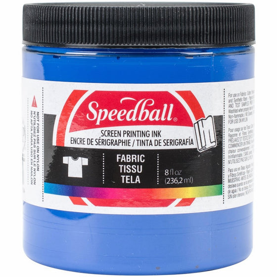 Speedball Art Products Fabric Screen Printing Ink, 8-Ounce, Blue (465282)