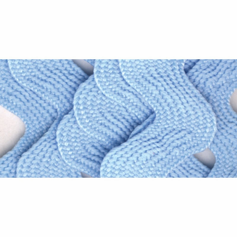 Wrights 117-402-052 Polyester Rick Rack Trim, Light Blue, Jumbo, 2.5-Yard