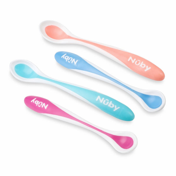 Nuby 4-Pack Hot Safe Feeding Spoons