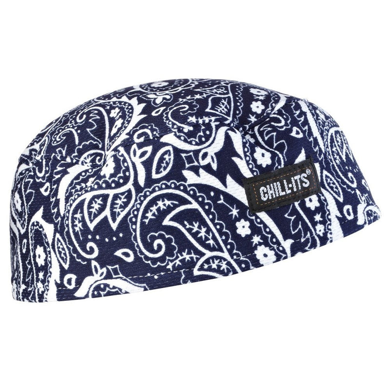 Chill-Its 6630 Absorptive Moisture-Wicking Skull Cap, Navy Western