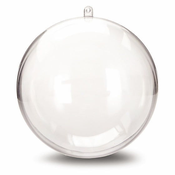 Darice 1105-89 Plastic Ball Ornament, 140mm, Clear