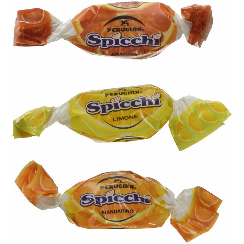 Perugina Sorrento Spicchi Hard Candies (1lb Bag Includes Tangerine, Lemon, and Orange Flavors)