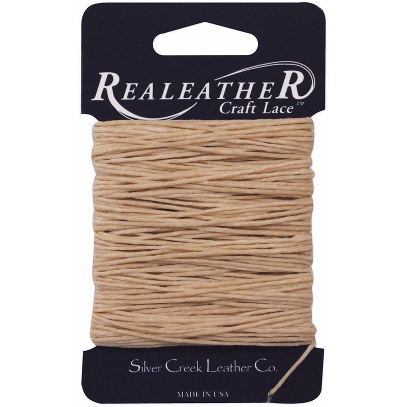 Silver Creek Waxed Thread Carded 25 Yards-Tan