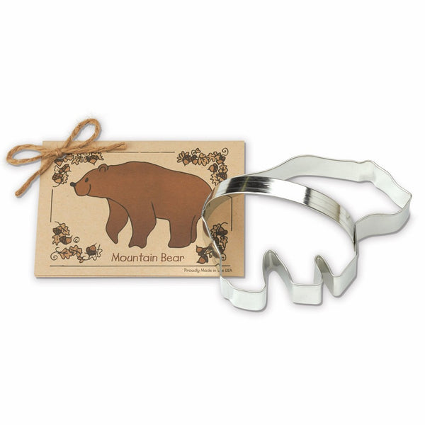 Mountain Bear Cookie and Fondant Cutter - Ann Clark - 5.4 Inches - US Tin Plated Steel