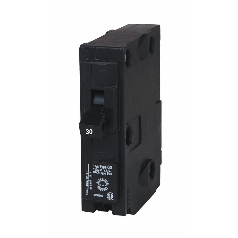 Siemens D130 QO Replacement 30-Amp Single Pole Circuit Breaker