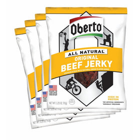 Oberto All-Natural Original Beef Jerky, 3.25 Ounce (Pack of 4)