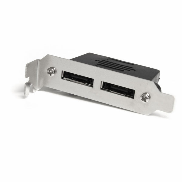 StarTech.com 2 Port Low Profile SATA to eSATA Plate Adapter - F/M (ESATAPLT2LPM)