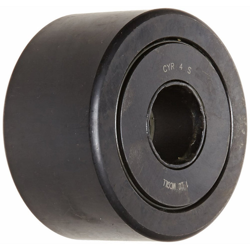 McGill CYR4S Cam Yoke Roller, Sealed, Inch, Steel, 4" Roller Diameter, 2-1/4" Roller Width, 1-1/4" Inner Diameter, 2-5/16" Overall Width, 2.80" Endplate Diameter