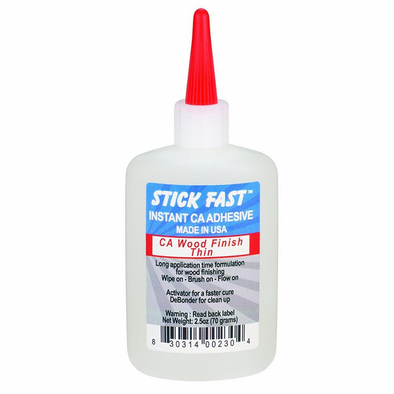 Stick Fast 230 CA Wood Finish, 2.5 oz Capacity, Thin