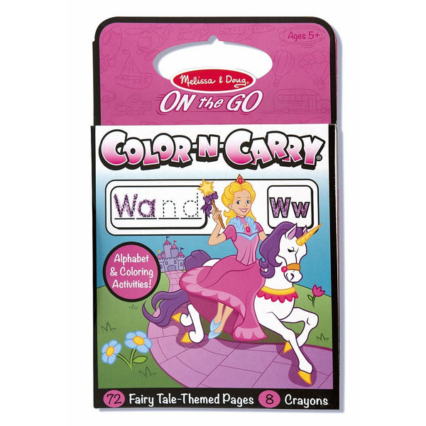 Melissa & Doug On the Go Color-N-Carry Coloring Activity Book - Fairy Tale