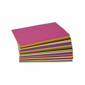 Creativity Street WonderFoam Foam Sheets, 5.5-inches x8.5-inches, Assorted Colors, 40 Sheets (AC4301)