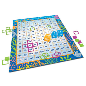 Learning Resources Make a Splash 120 Mat Floor Game, 136 Pieces