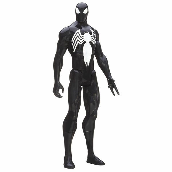 Marvel Ultimate Spider-Man Titan Hero Series Black Suit Spider-Man Figure - 12 Inch