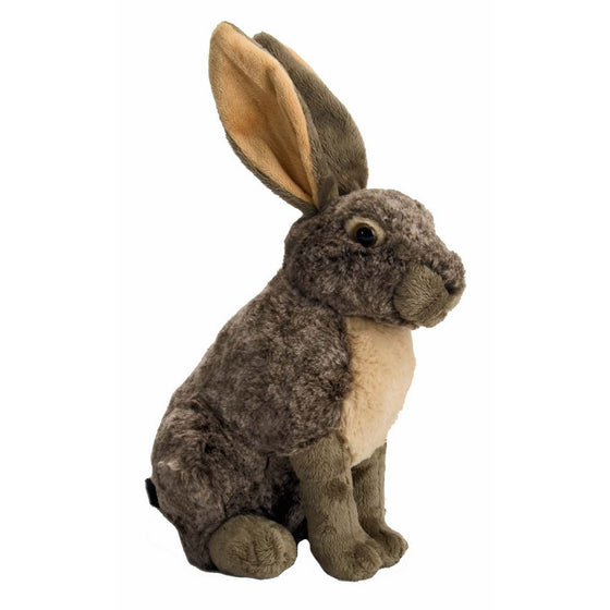 Wild Republic Hare Plush, Stuffed Animal, Plush Toy, Gifts for Kids, Cuddlekins 12 Inches