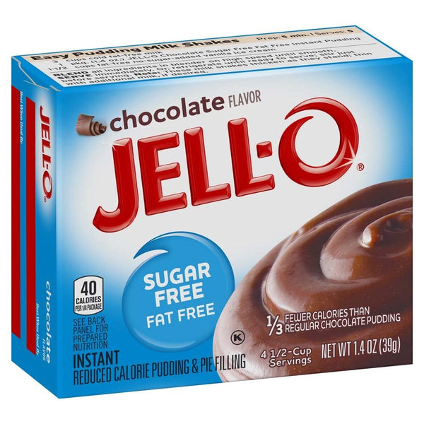 Jell-O Sugar-Free Chocolate Instant Pudding Mix 1.4 Ounce Box (Pack of 6)