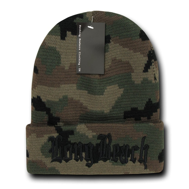 Nothing Nowhere Camo Long Beach 2 City Beanies