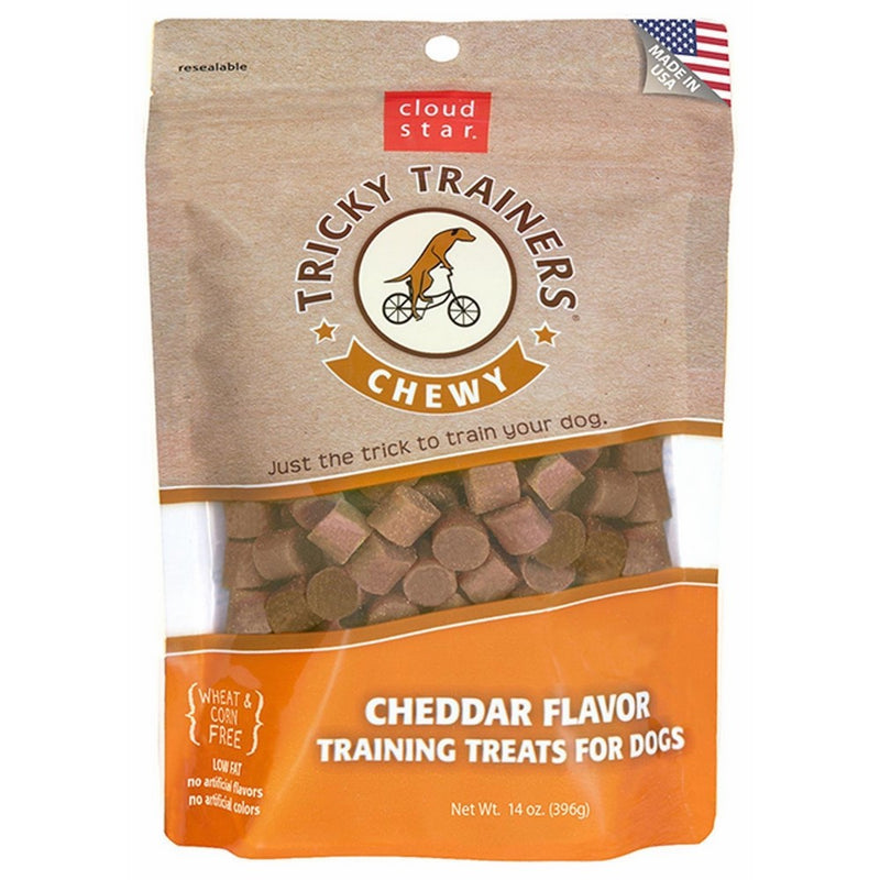 Cloud Star Tricky Trainers Chewy Dog Treats - Cheddar Flavor - 14 oz.