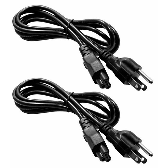 2 X Generic Cables Unlimted 6-feet Mickey Mouse Power Cord